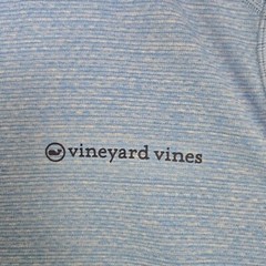VINEYARD VINES Size XL Mens 1/4 Zip Performance Pullover Microfleece Backed Blue