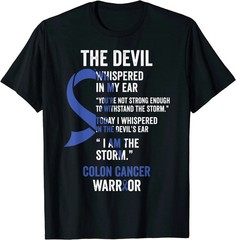 Colon Cancer Awareness Ribbon Graphic T Shirt Unisex S-5XL
