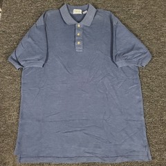 Y2K Retro Polo Shirt Mens Large Blue Golf Preppy Casual Cotton/Poly Nico Brand