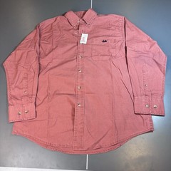 VINTAGE Murray’s Toggery Shop Shirt Mens Medium Pink Nantucket Reds Cotton