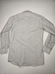 NINE WEST Mens M 15-15.5 Long Sleeve ButtonUp SlimFit Speckled Dress Shirt 0373