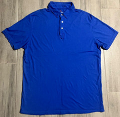 Tommy Bahama Blue Polo T-Shirt Mens Island Modern Fit Salt Water Heals Beach S