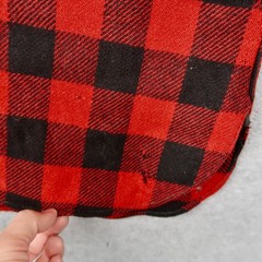 Vintage 30s Pilgrim Chin Strap 1/2 Zip Pullover Work Shirt Size M Buffalo Plaid