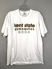 Kent State G ymnastics 2006 T Shirt XL White College Sports Casual Ohio Preppy