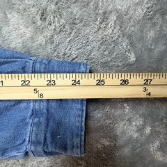 Dickies Men’s L Blue Denim Work Shirt Button Down SEE DESCRIPTION