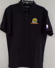 NBA Seattle Supersonics 1975-95 Logo Mens Polo XS-6XL, LT-4XLT OKC Thunder New