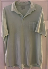 Peter Millar Mens Size M Mint Green Polo Golf Shirt Comfort