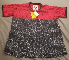 The Rolling Paper Brand Shirt Mens XL Skater Punk Red Black Spotted Splatter