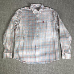 JOHNNIE O MENS HANGING OUT PLAID BUTTON DOWN SHIRT size LARGE