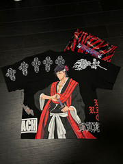 Civil Regime x Bleach Byakuya Kuchiki Graphic Tee Men’s L Black/Red oversized