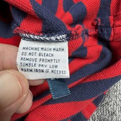 Vintage Polo RALPH LAUREN Shirt 2XB Red Navy Cotton Pique Striped Yellow Pony