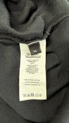 Vivienne Westwood Ripped Polo Knit Shirt Black XL Made in Italy Orb Logo