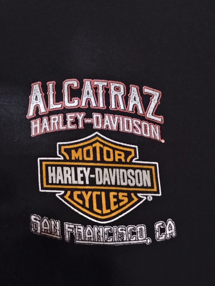Harley Davidson T-Shirt Alcatraz San Francisco Biker Bar Shield Gangster 2XL NWT