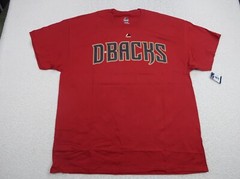 Majestic Men’s T Shirt Size XL Arizona Diamond Backs MLB Red Crew Neck Cotton