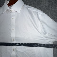 Charles Tyrwhitt Shirt 17/37 White Classic Fit Twill Button Up Non-Iron NWOT