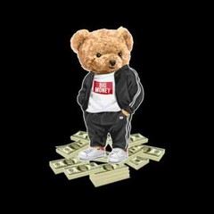 BIG MONEY BEAR T shirt DOLLARS COOL Choose Any Color Top Quality Sizes S-5XL