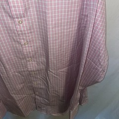 Chester Barrie Dress Shirt Mens Size Large Pink Gingham Business Formal