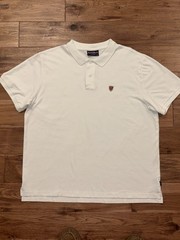 Rowing Blazers New York Polo Shirt Mens 2XL White Multicolor Shield Rugby Preppy