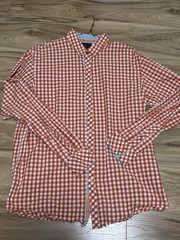 UG Purple Label Button Down Organ Gingham Long Sleeve Shirt Men’s Size XL