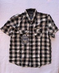 Dixxon Flannel Co Mens Hawthorne Pearl Snap Short Sleeve Shirt Size XL Plaid NEW