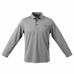 Spyder Long Sleeve Polo Mens Medium Polar Gray NEW SMF046 ThermoWeb FlexWeb