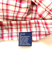 Vintage Tommy Hilfiger Logo Long Sleeve Button Down Shirt Men’s XL Plaid Red