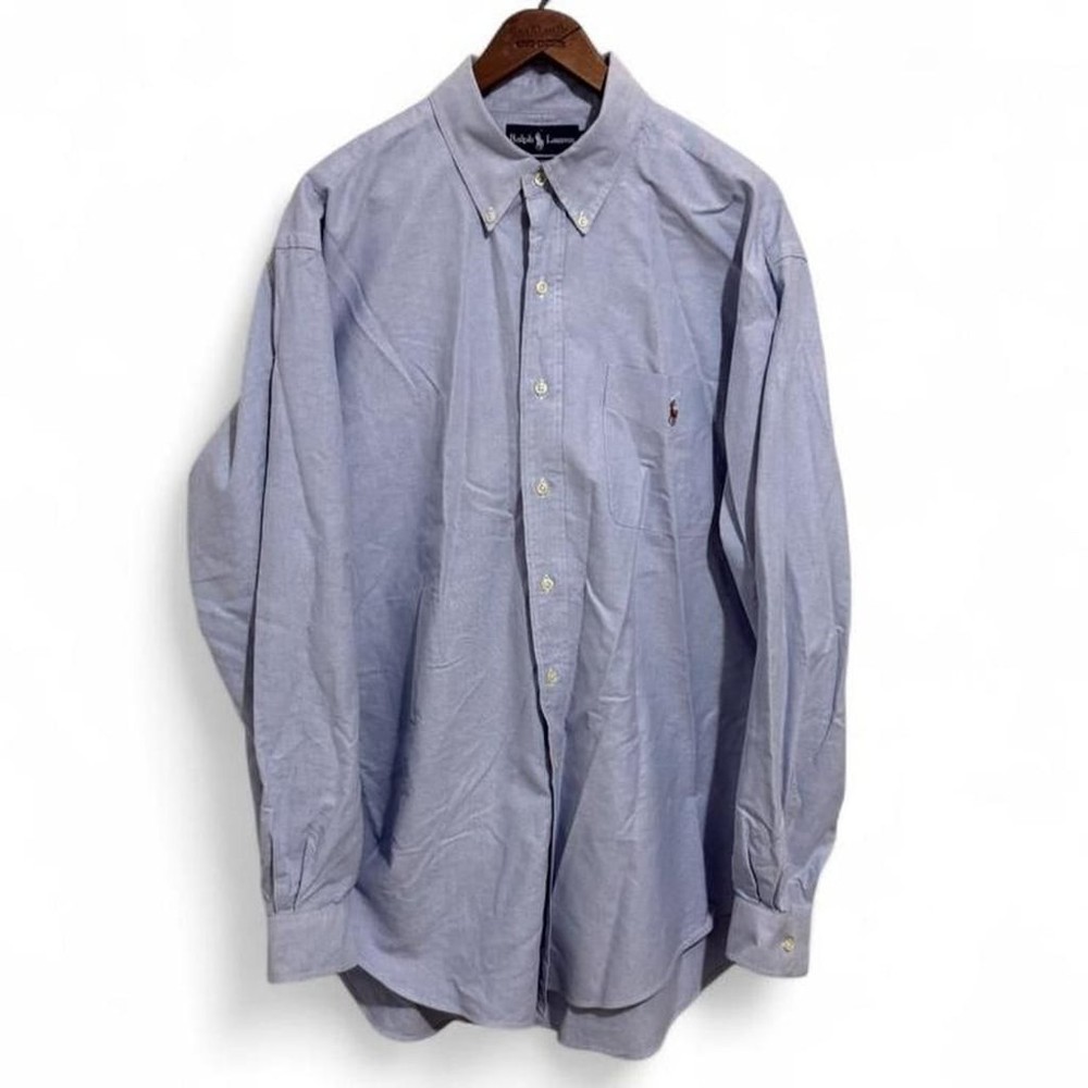 Ralph Lauren Classic Fit Oxford Button-Up Shirt Light Blue XL