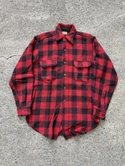 Vintage 40s Racine Sportswear Wool Flannel Shirt Gussets Men’s Size Large USA