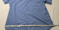 Columbia Sportwear Men’s XL Short Sleeve Blue Button Down Lined Shirt RN#69724