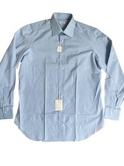 Fray Mozart Dress Shirt Men’s 42/16.5 Sky Blue Cotton Made in Italy NWT