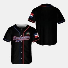 Dominican Republic Baseball Jersey – Flag Pride Hiphop All-Over Print