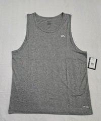 RVCA Mens Robey Heather Gray UPF50+ Tank Top M Medium NWT $50