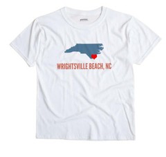 Wrightsville Beach North Carolina NC T-Shirt HEART