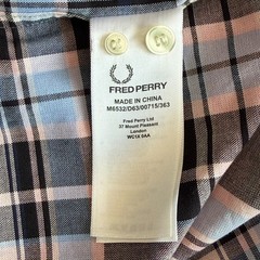 FRED PERRY Shirt Mens LARGE 42″ Chest Short Sleeve Cotton Multicoloured Plaid