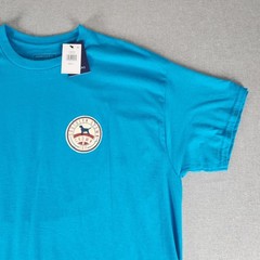 NWT Crown & Ivy Mens Large Southern Grown Graphic T-Shirt Tropical Blue S/S