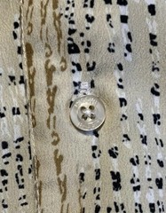 Bassiri Limited Collection Men’s Shirt XL Button up Tan Print Microfiber NEW