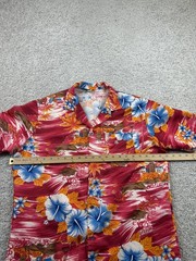 Vintage Mr. Jan Don Giovanni California Hawaiian Shirt L Floral Rayon Tiki Aloha