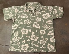 Crazy Shirts Men’s Small Hawaiian Polo Tribal Tiki Shirt