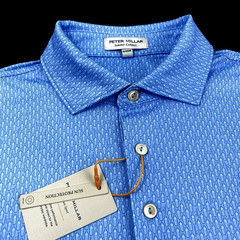 Peter Millar Crown Sport Summer Comfort Cocktails Shaker Polo Shirt Large $125