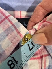 TailorByrd XL knit blue pink white plaid button front Button down shirt EUC