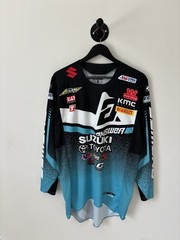 Kyle Peters Motocross Jersey Size Medium Blue Suzuki Toyota Answer Official