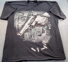 Vintage Gun Control T Shirt Mens 3XL Made In USA! Pro Tag, See Photos