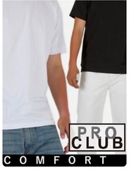 LOT 3 PACK PRO CLUB COMFORT T SHIRTS ProClub Plain Basic Short Sleeve S-3XL