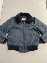 Vintage Navy Military Bomber Jacket B-15 Pilot Corinth -S