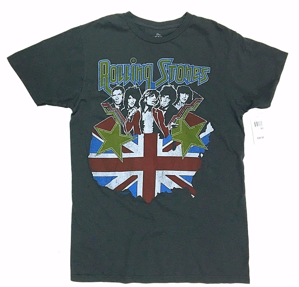 Rolling Stones NORTH AMERICAN TOUR 1981 UNION JACK T-Shirt NWT 100% Authentic
