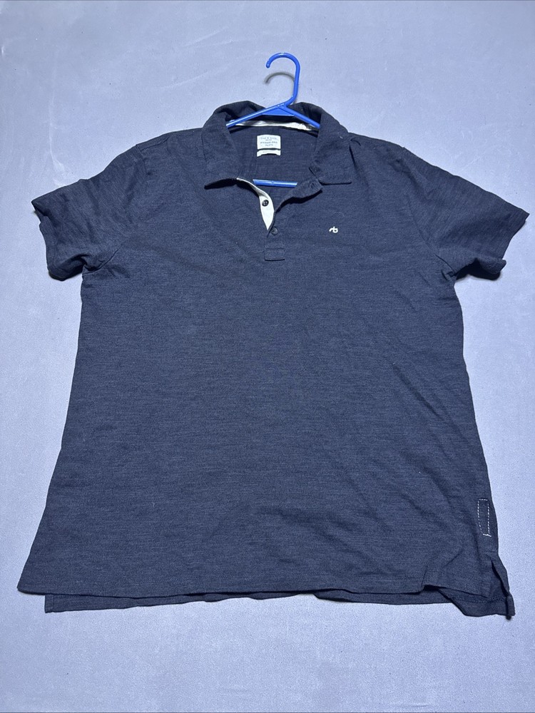 Rag & Bone Polo Shirt Mens XXL Standard Issue Black Classic Modern Preppy