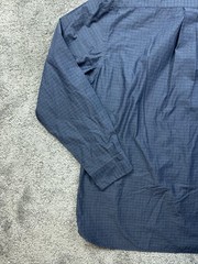 Van Heusen Shirt Mens XL Blue Flex Classic Fit Long Sleeve Button Front Dress