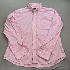 Lauren Ralph Lauren Shirt Mens Large Pink Black Dot