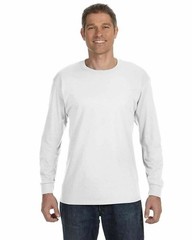 Gildan Heavy Cotton Men’s Long Sleeve T Shirt Blank Plain Tee Basic 5400 S-3XL