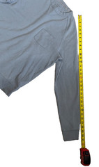 VAN HEUSEN Men’s Heavyweight Light Blue Long Sleeve Pocket Reg Fit Size M